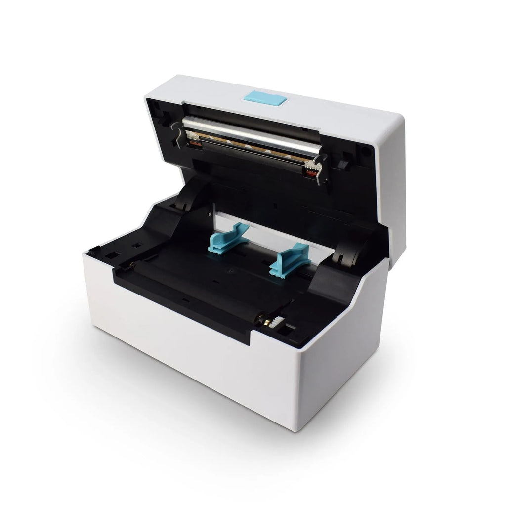 POS9220 label thermal printer with Bluetooth and USB, 100x150mm size, UK plug