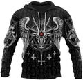 Printed street fashion hoodie for men in loose fit polyester fibre pullover style
