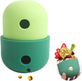 Dog treat dispensing puzzle ball in food-grade silicone with detachable design for small to medium dogs