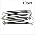 Solid colour double hook hair tool for wig and hairpiece attachment in black, brown shades.