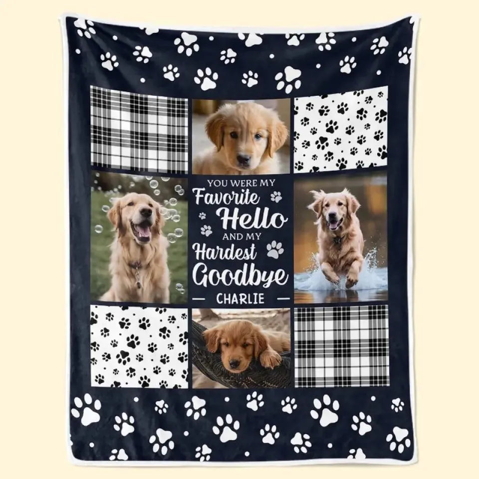 White polyester flannel dog blanket showing soft texture and American-style design