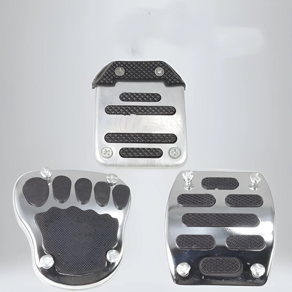 Motorcycle brake pedal skid plate metal replacement part for scooter maintenance