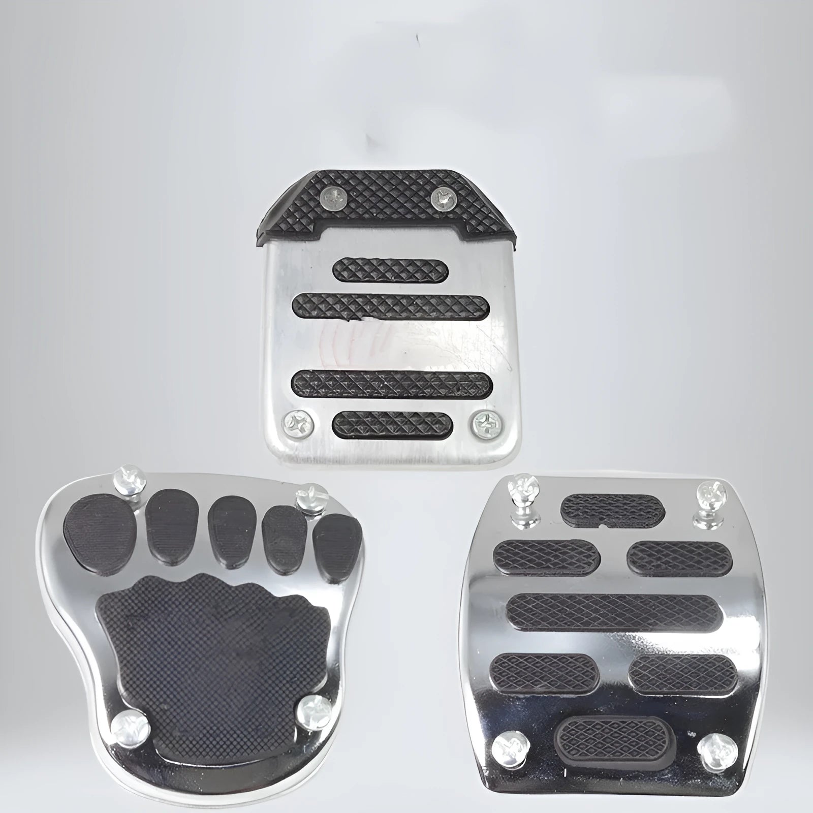 Motorcycle brake pedal skid plate metal replacement part for scooter maintenance