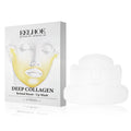 Collagen tightening facial mask pack containing four pieces measuring 23.5cm by 16.8cm