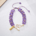 Women's aquamarine butterfly woven bracelet with retro styling and 6mm width