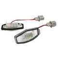 White LED license plate light for Honda Civic vehicles with plastic housing