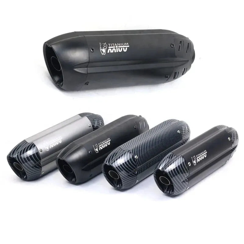 Stainless steel motorcycle exhaust pipe modification with modified hexagon design and 51mm interface