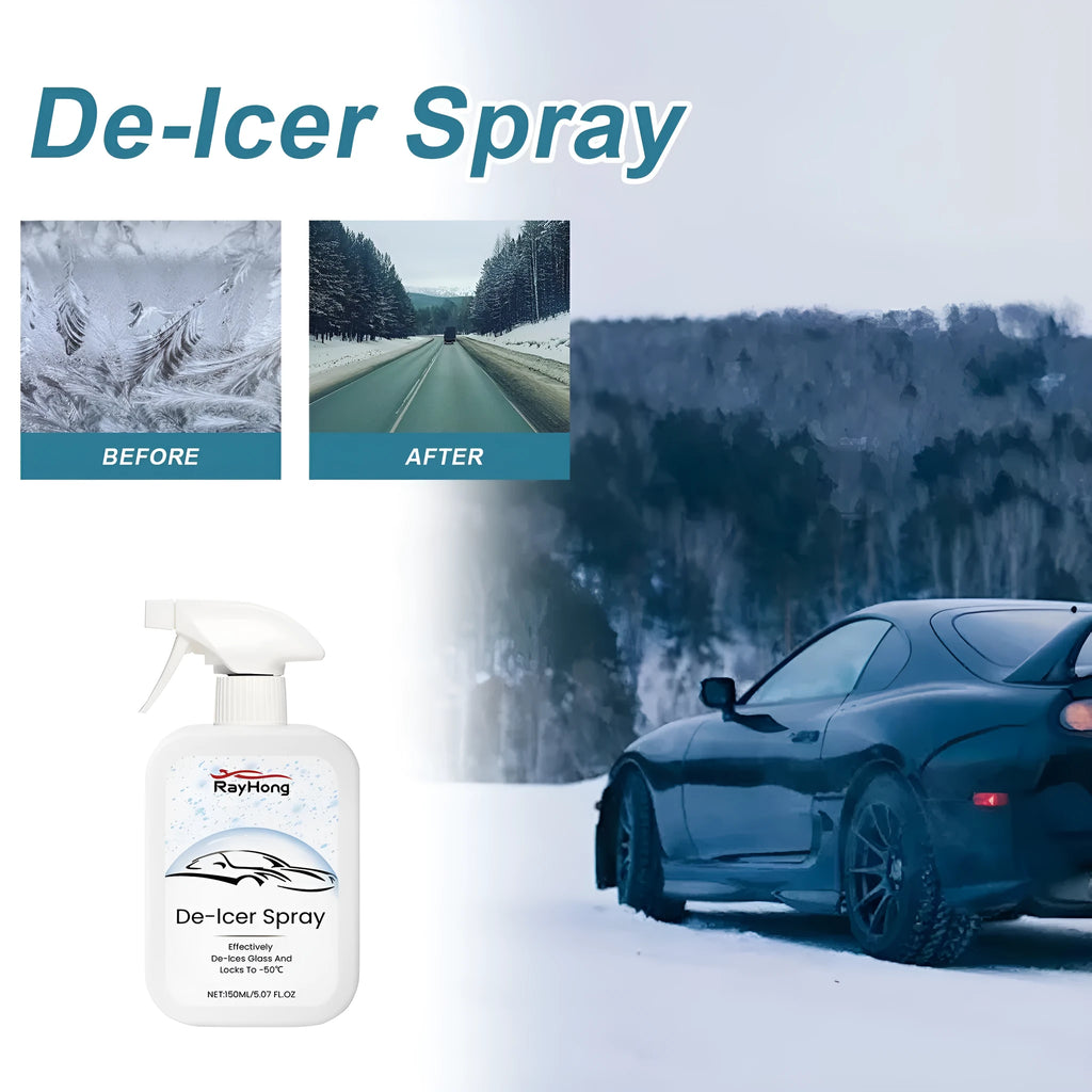 150ml car windscreen anti-icing and de-icing spray bottle for winter vehicle maintenance