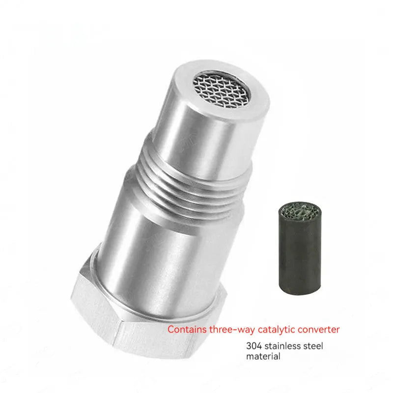 304 stainless steel oxygen sensor adapter connector for three-way catalyst systems