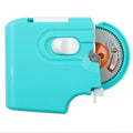 Transparent electric fishing hook tier tool in lake blue colour with visible internal mechanism