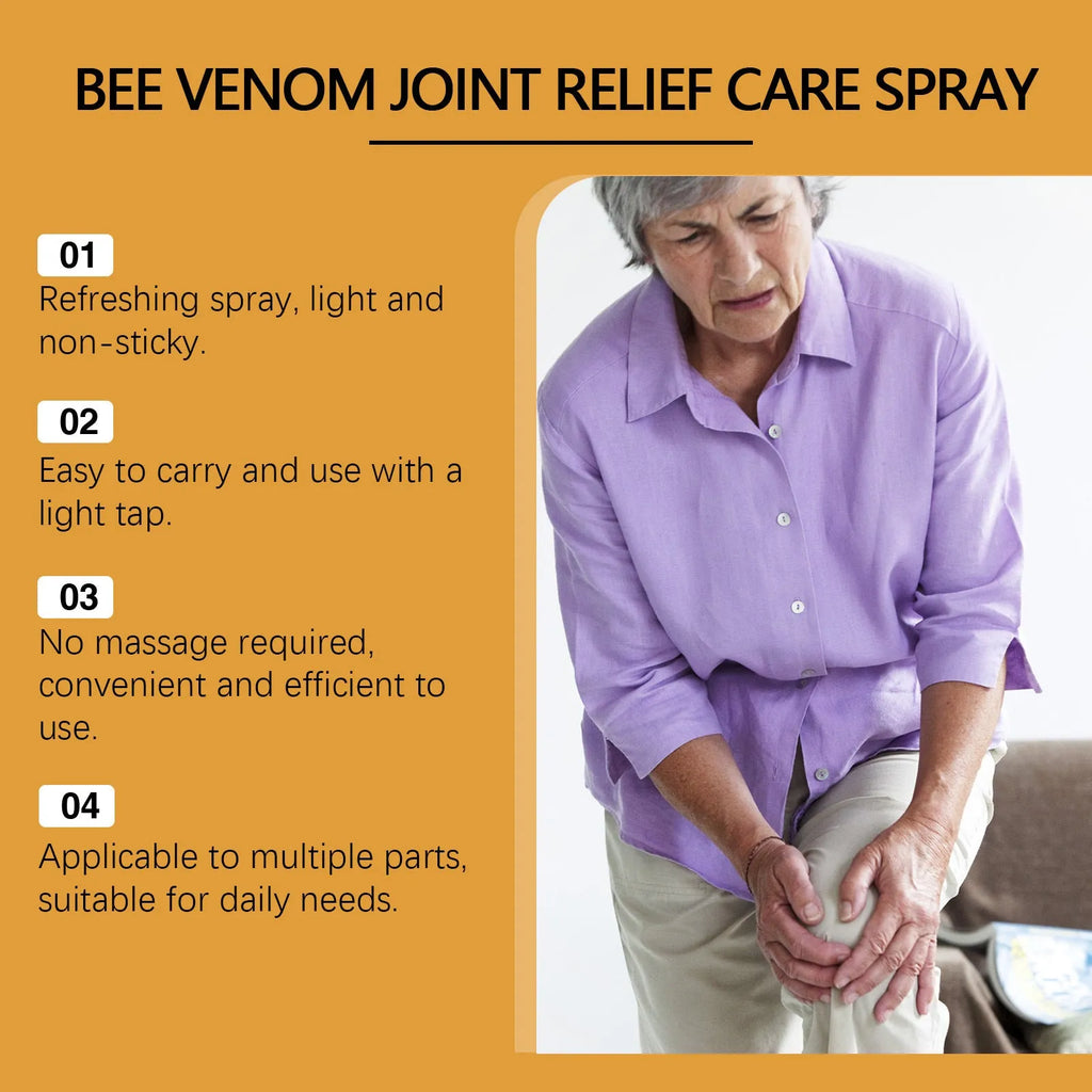 20ml daily nourishing body care spray bottle with menthol, bee venom, arnica ingredients