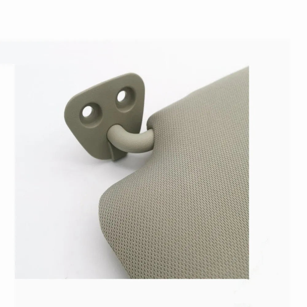 Beige sun visor with cosmetic mirror for Nissan Lida 2005-2012 vehicles showing 43cm length