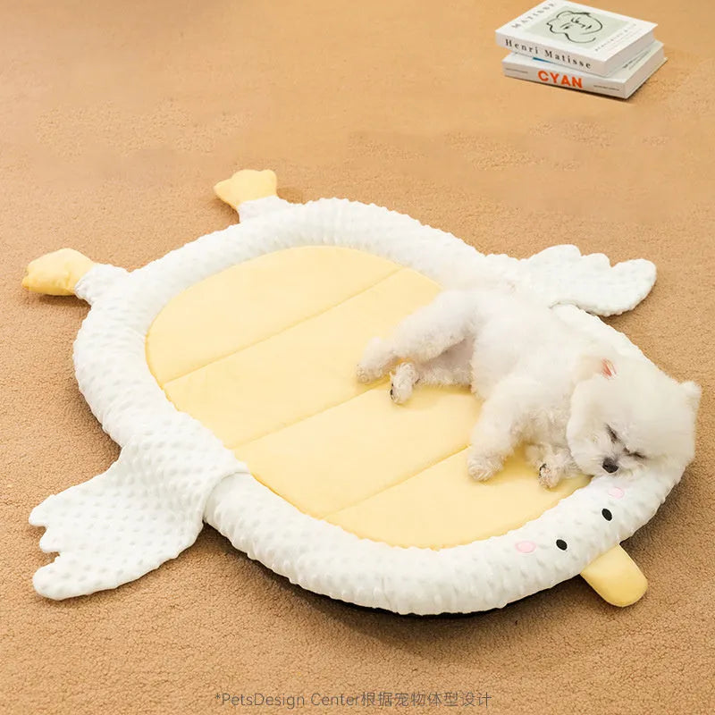 L size waterproof orthopedic dog bed with removable grey fleece cover and nonslip base