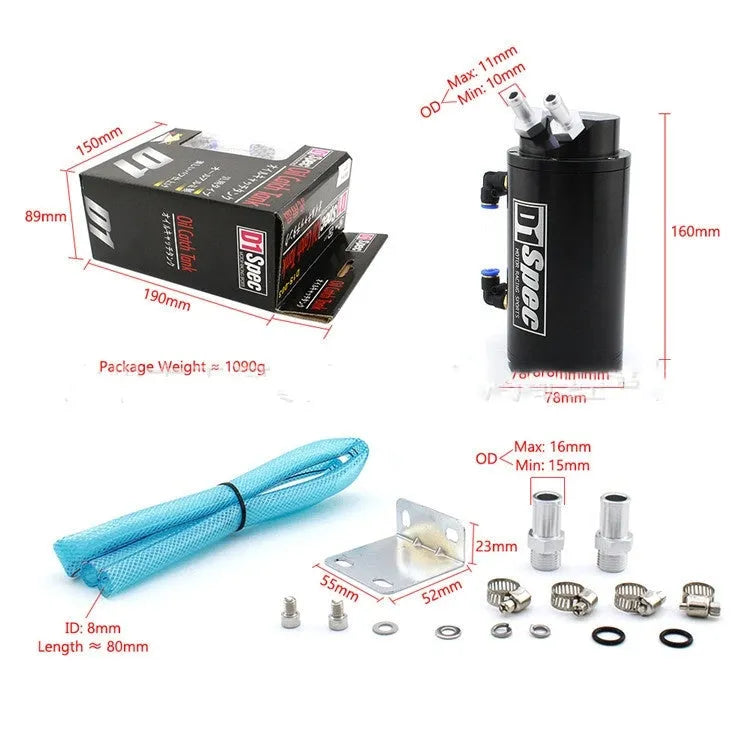 Car modification oil spray can in four colours with round and square model options