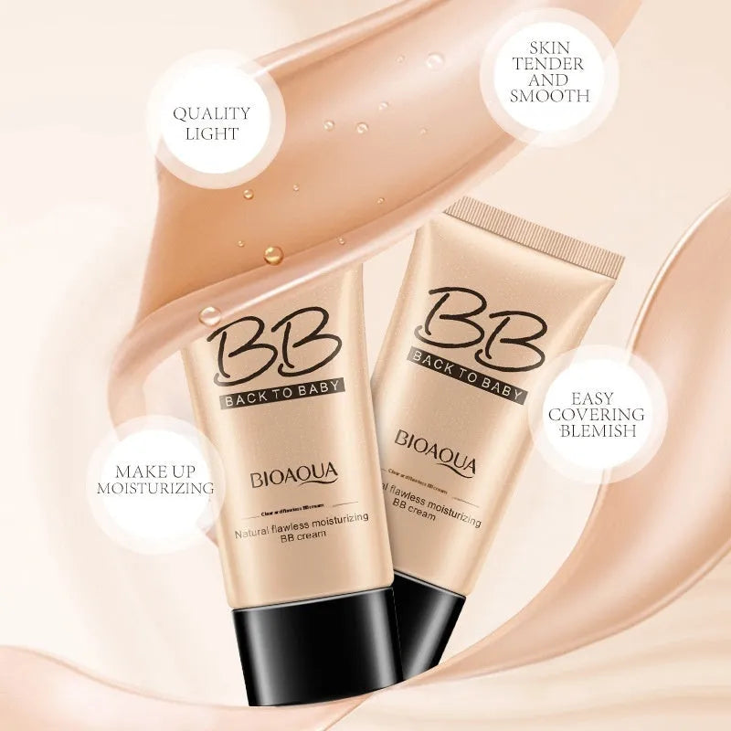Clear and Flawless BB Cream 40g in Ivory and Natural colour, light breathable concealer foundation