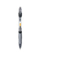 A single 0.5mm tip gel pen in a neutral colour, showing black, blue, and red ink options.