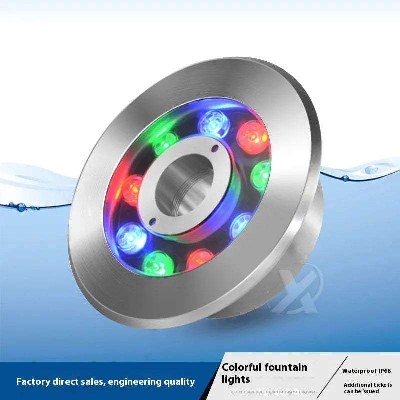 Aluminium alloy garden underwater lamp for outdoor courtyard and square lighting