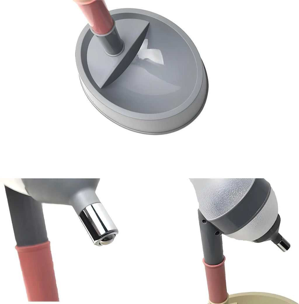 Green height-adjustable standing water dispenser for pets with a bowl and detachable pole.