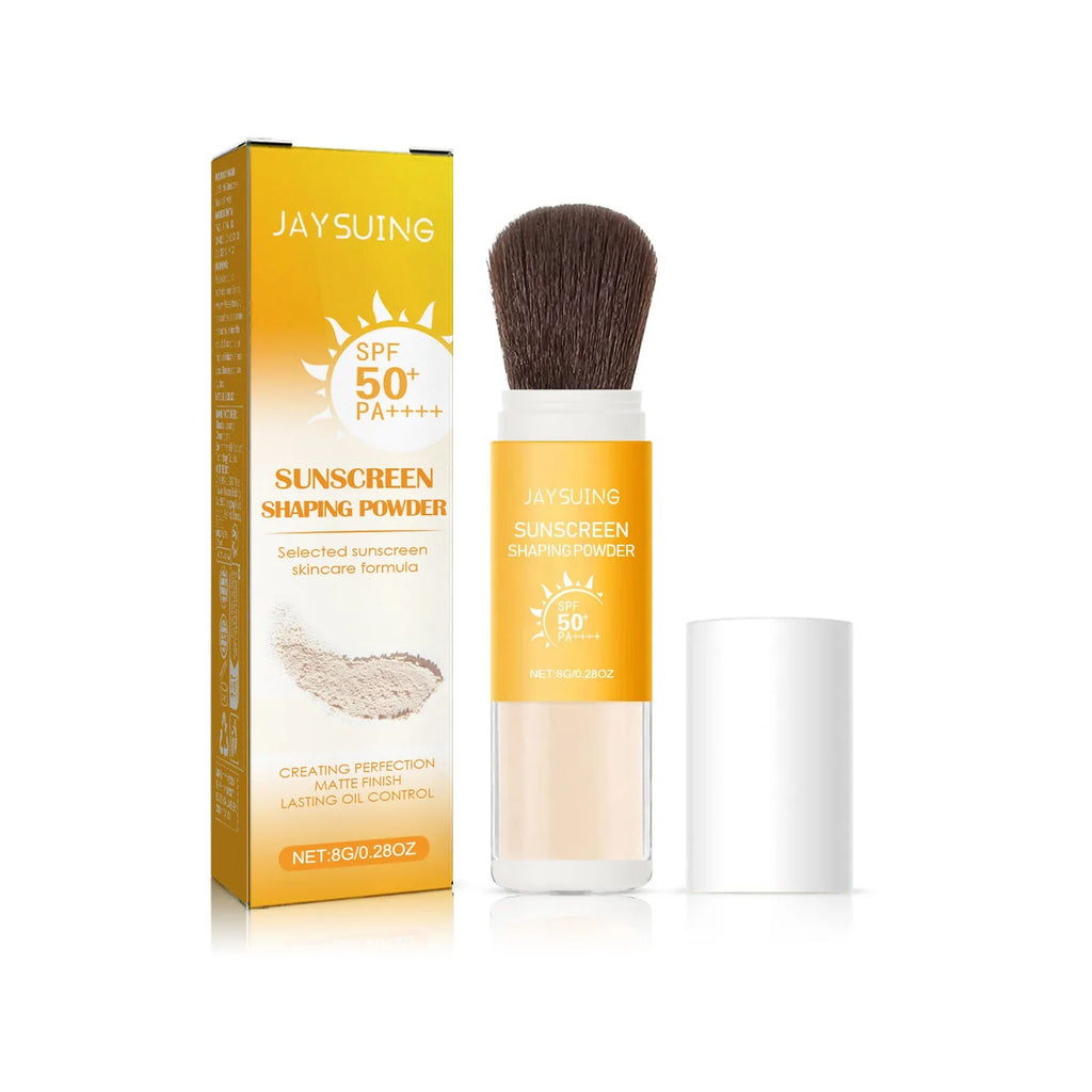 8g setting powder compact for makeup oil control with talc and silica ingredients
