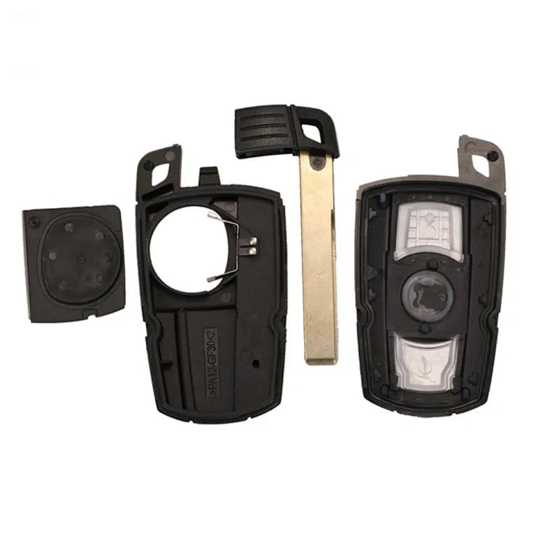 BMW CAS3 semi-intelligent remote car key blank set showing three keys