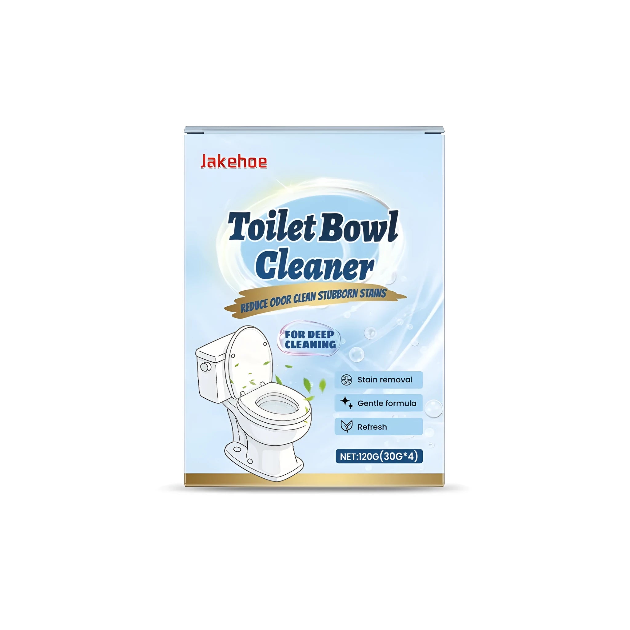 Toilet cleaning powder sachets with citric acid and sodium bicarbonate, 120g pack