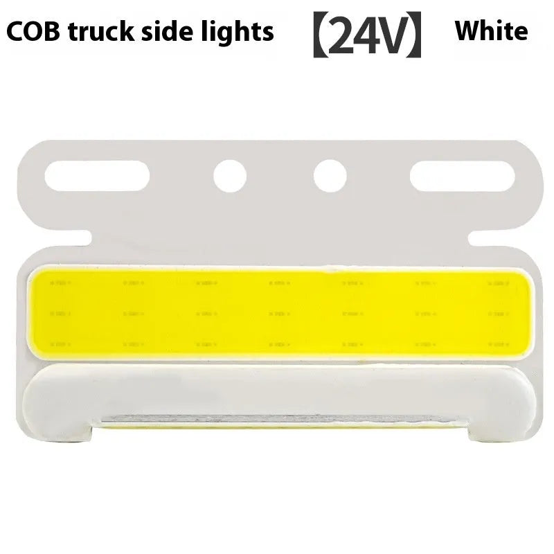Waterproof truck side light with aluminium alloy housing and COB LED ground illumination