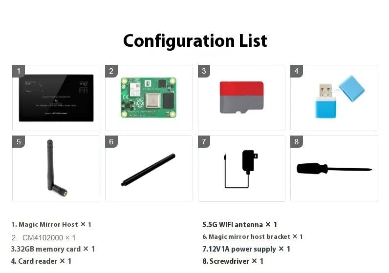 13.3-inch integrated computer touch display panel with voice assistant for Raspberry Pi CM4 projects.