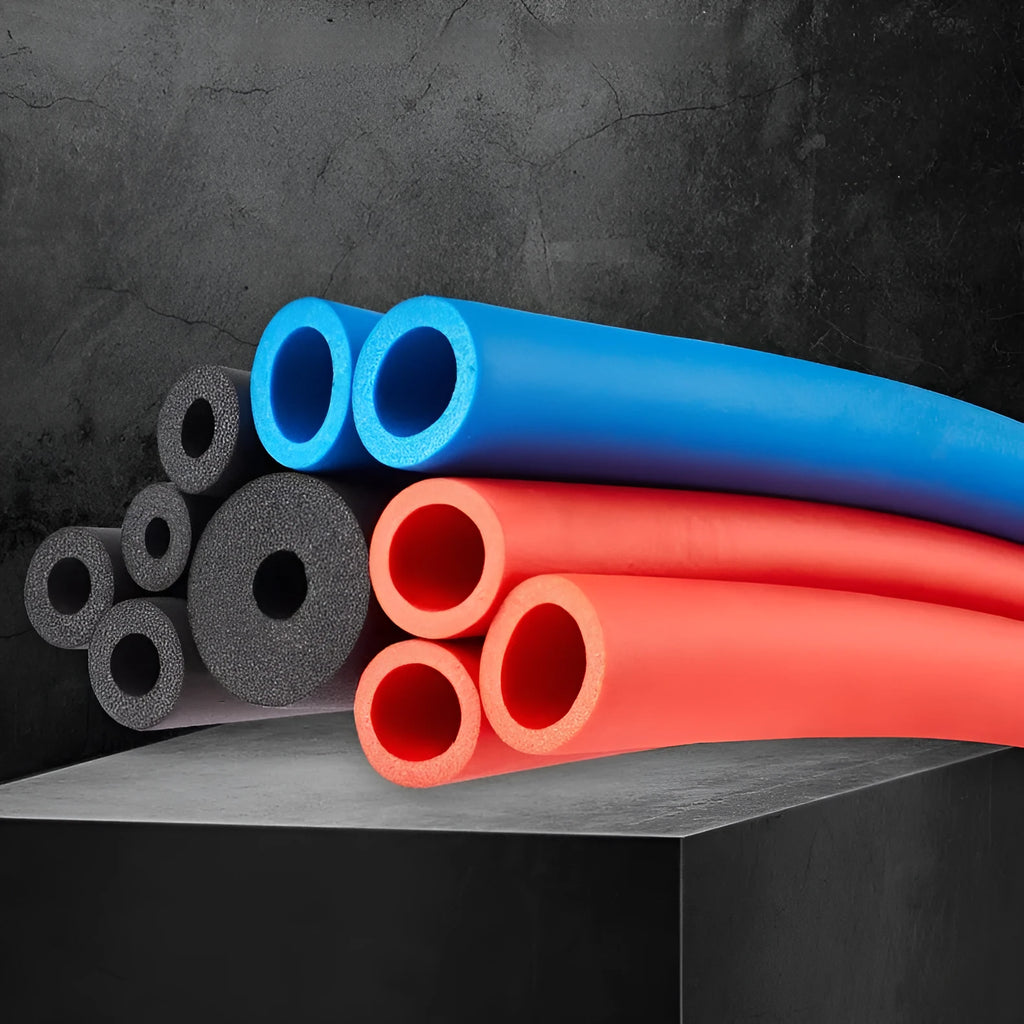 Rubber and plastic self-adhesive tubular insulation cotton for pipe heat preservation