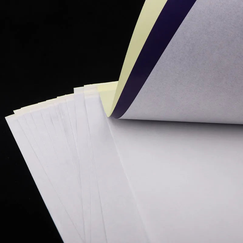 A4 tattoo transfer paper sheets with transfer paste gel for hand drawing and machine conversion