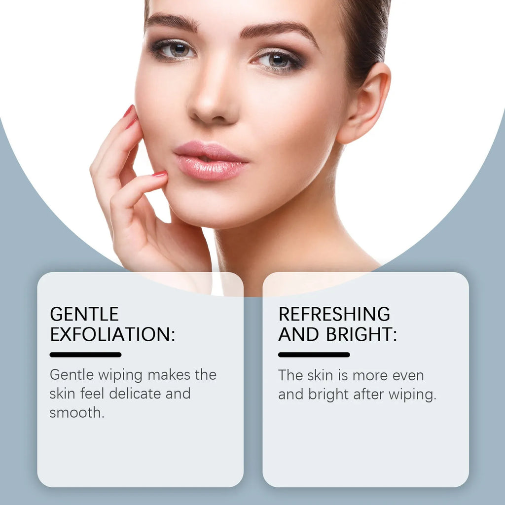 Pack of Glycolic Acid Exfoliating Moisturising Cotton Cloth Facial Pads