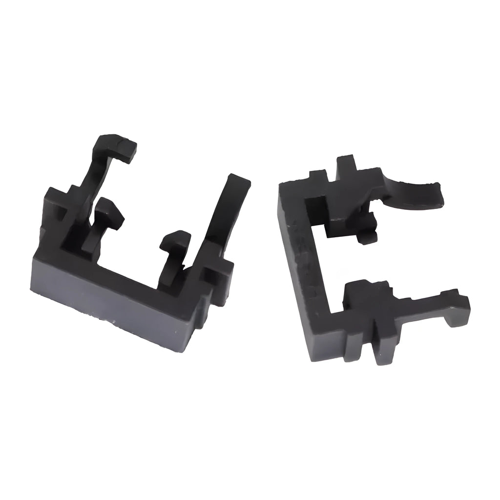 Black plastic Ford LED headlight holder adapter for Focus Mondeo Fiesta, dimensions 30.7x10x26mm