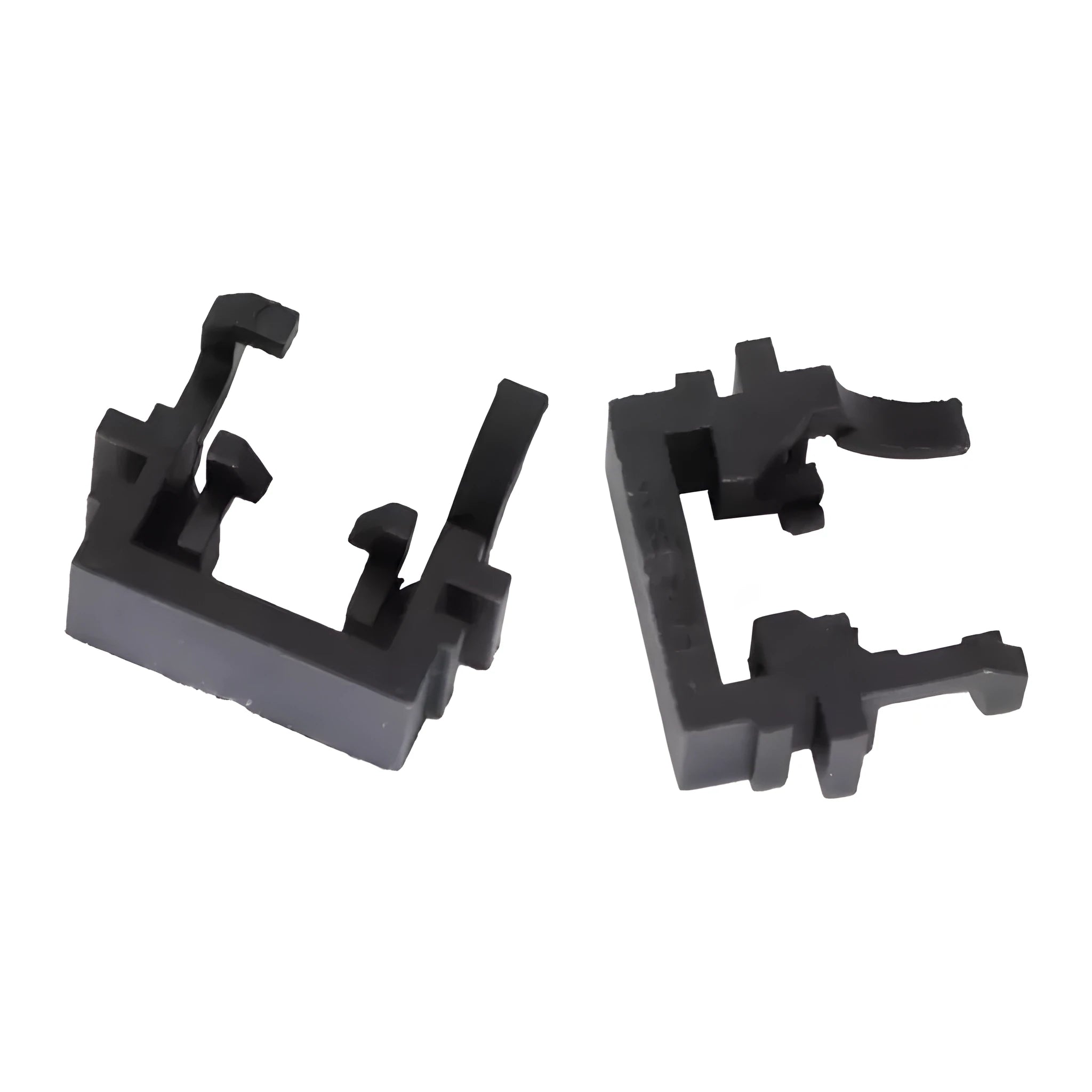 Black plastic Ford LED headlight holder adapter for Focus Mondeo Fiesta, dimensions 30.7x10x26mm