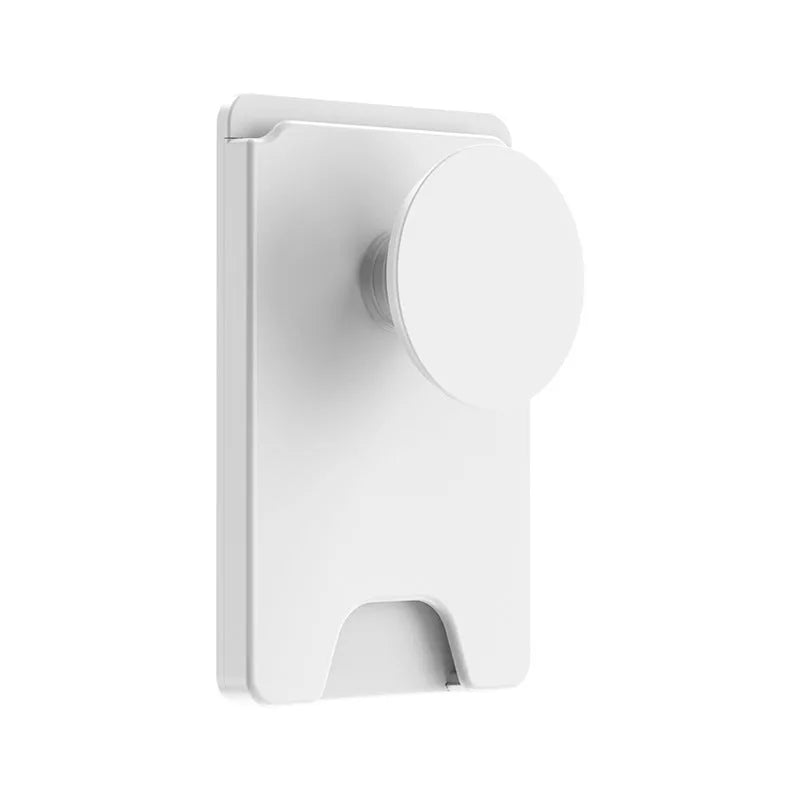Magnetic suction phone airbag holder for Apple iPhones in five colour options on office desk