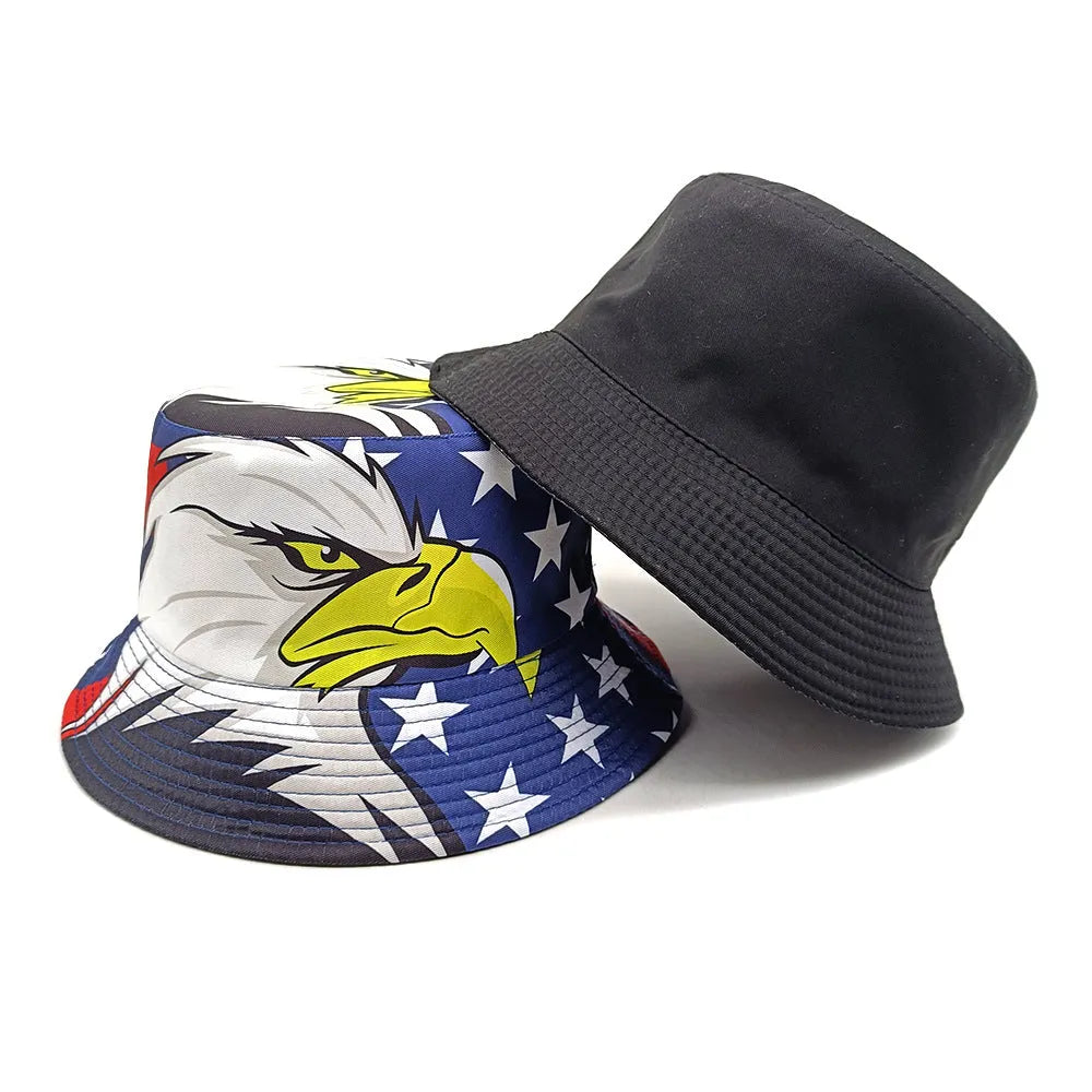 Blue Eagle polyester sun protection basin hat with dome crown, size M, on white background