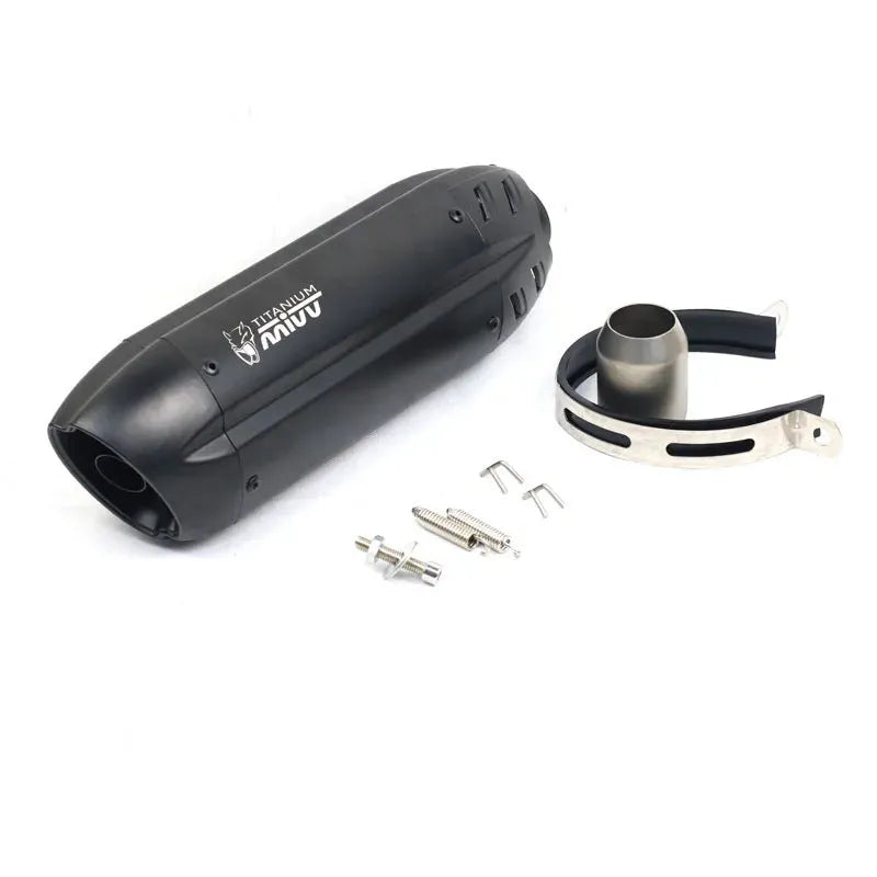 Stainless steel motorcycle exhaust pipe modification with modified hexagon design and 51mm interface
