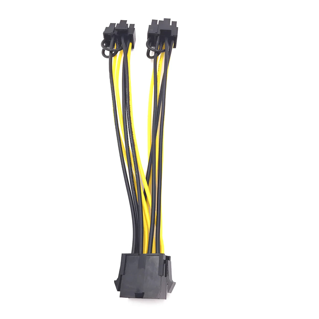 8PIN female to dual 8PIN male graphics card power adapter cable 21cm length