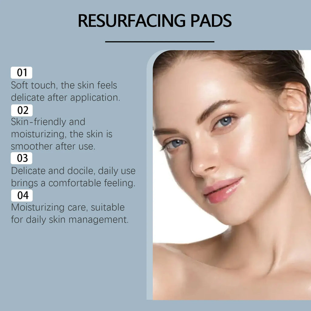 Pack of Glycolic Acid Exfoliating Moisturising Cotton Cloth Facial Pads