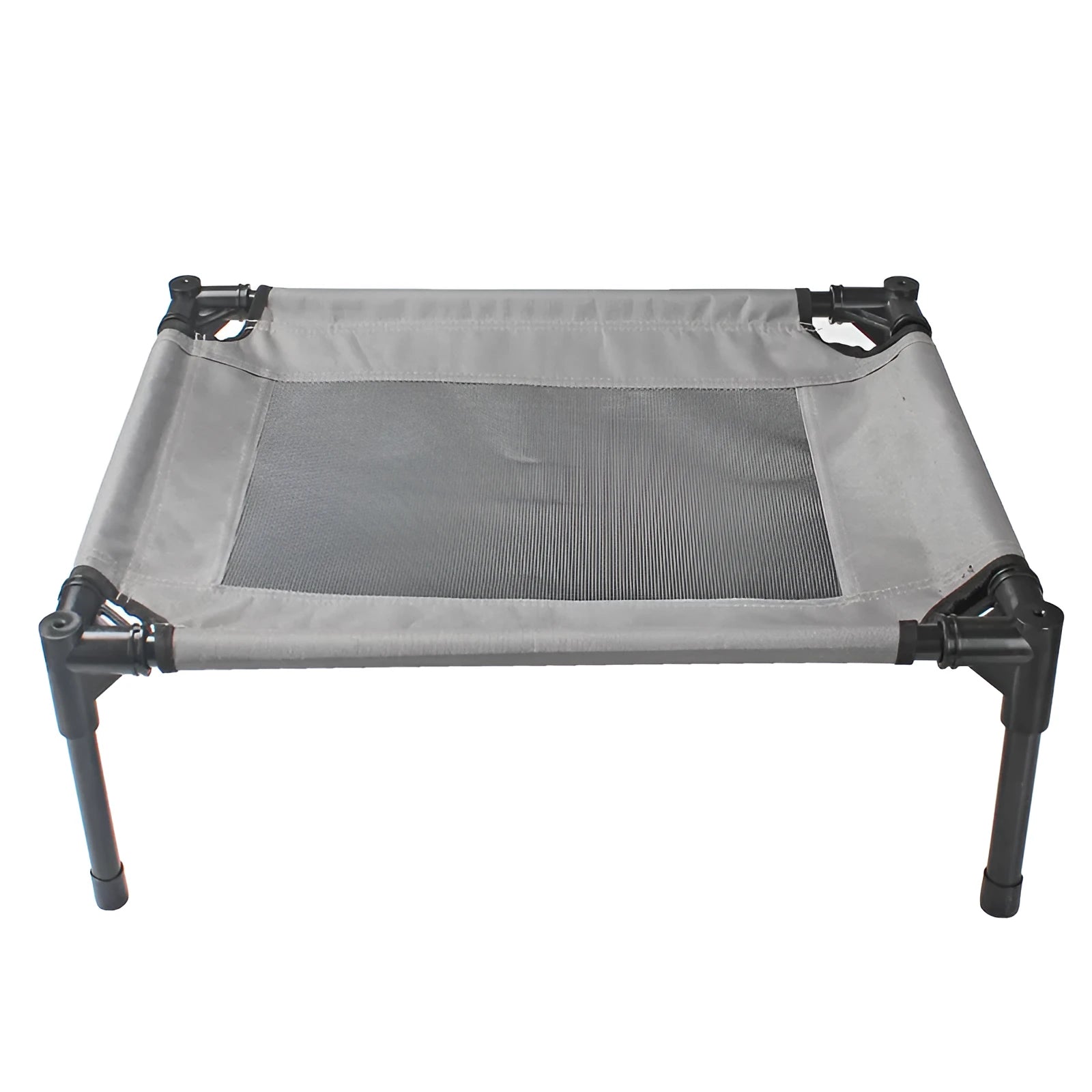 Portable outdoor pet bed with removable oxford cloth cover and steel frame measuring 55cm long