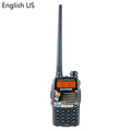 Baofeng UV-5RA black handheld dual-band transceiver with dual LCD display and rubberised keypad