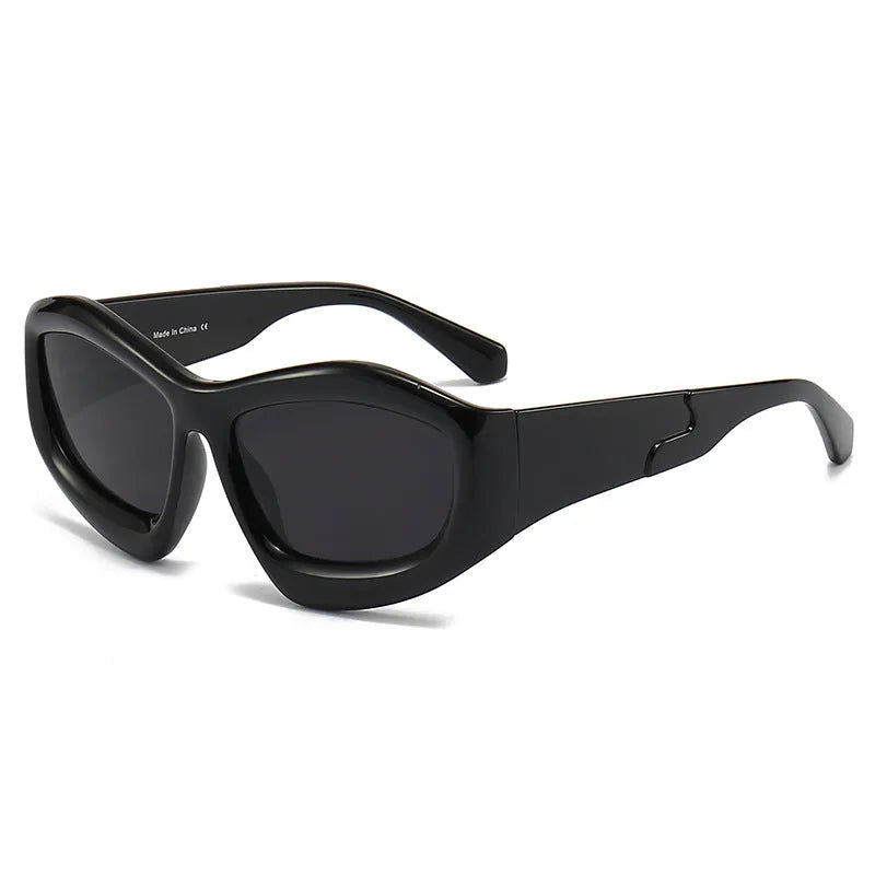 Concave shape bubble lens sunglasses for outdoor riding and cycling in multiple colour options