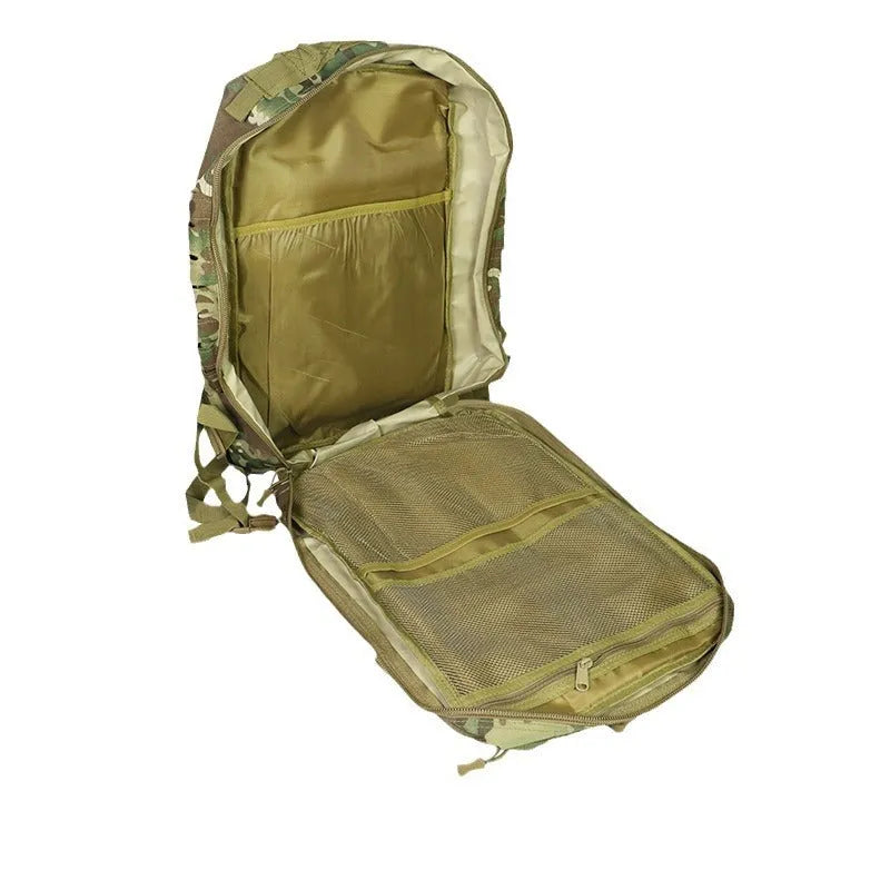 Outdoor Tactics backpack 34x15x50cm polyester canvas curved shoulder straps black CP camouflage