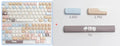High Sea Salt Cat colour theme PBT plastic keycap set for mechanical keyboards, showing standard keys and a separate 7u spacebar.