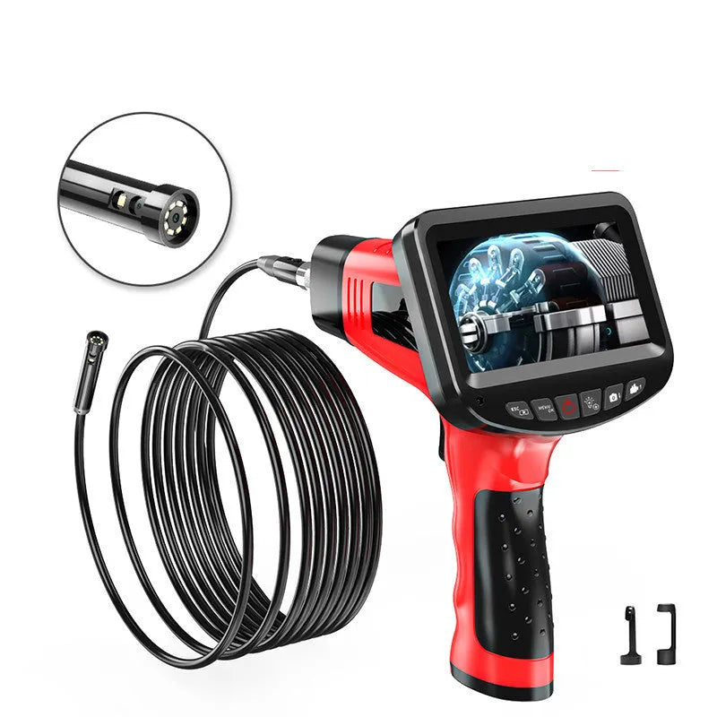 8.5mm dual-lens endoscope camera with hard wire and snake pipeline options for inspection work