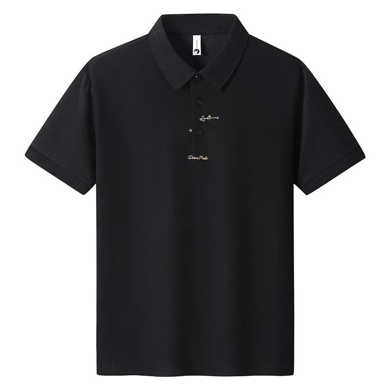Men's loose fit cotton casual T-shirt shown in multiple colours including black, green, and white.