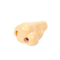 Flesh colour plastic pencil sharpener with large nostril design measuring 58x45x30mm