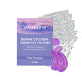 Pack of 12 collagen and hyaluronic acid gel eye masks for daily skincare.