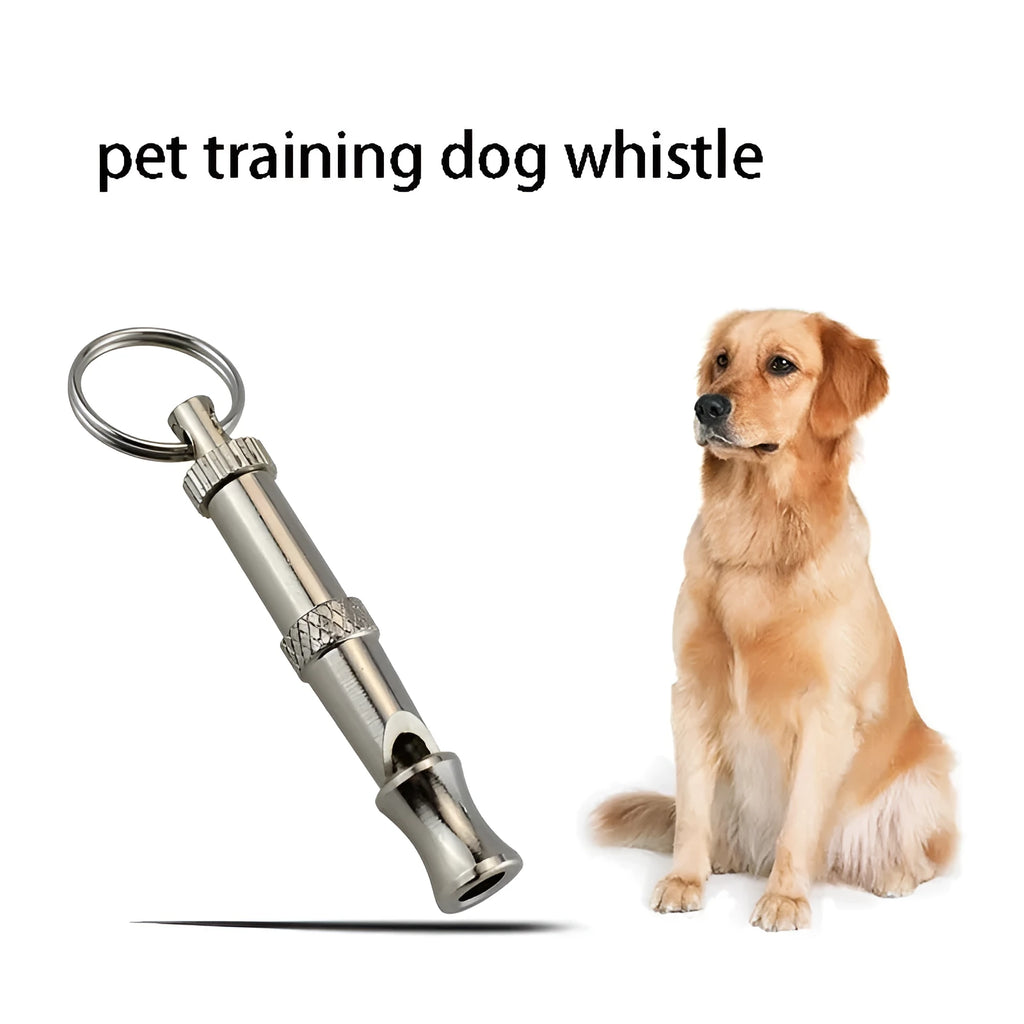 Metallic brass adjustable ultrasonic dog training whistle for barking control