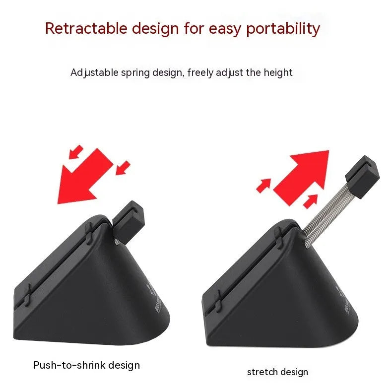 Black and white ABS plastic mouse cable holder for gaming desk organisation