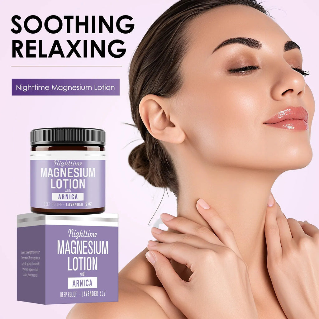 Magnesium body butter cream in 150ml jar with shea butter and grape seed oil