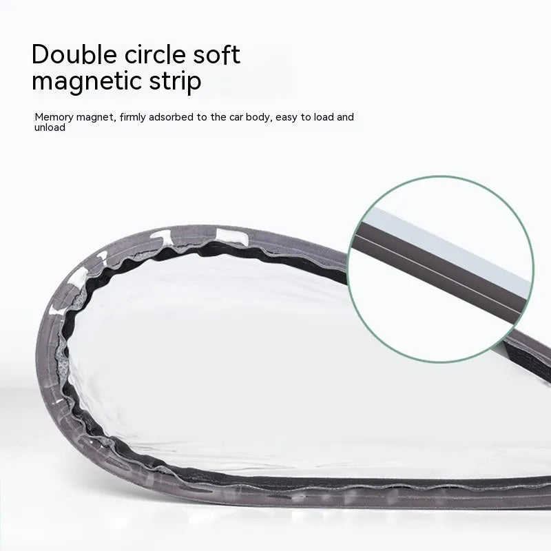 Black electric vehicle charging gun rain cover with magnetic strips unfolded to show 60cm by 50cm size